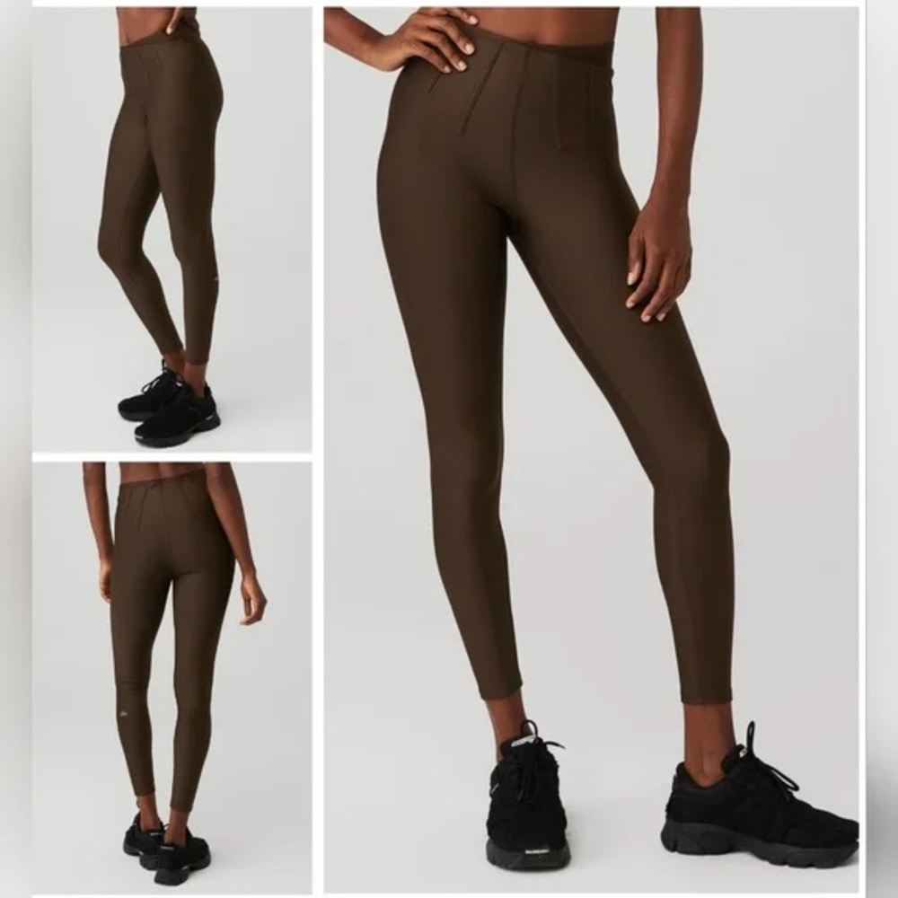 ALO Yoga Airlift High-Waist 7/8 Corset Legging in Espresso